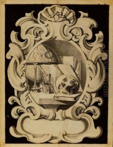 Cartouche avec Vanitas by unknown