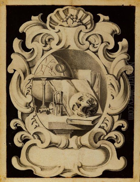 Cartouche with Vanitas - view 1