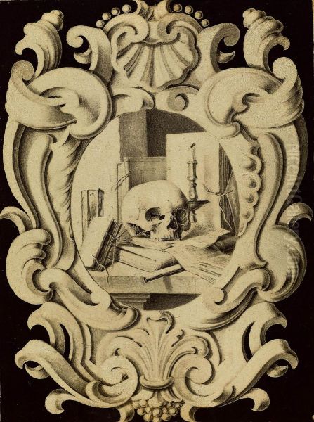 Cartouche met Vanitas - view 1