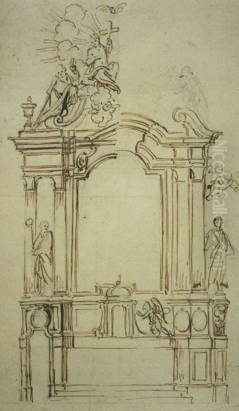 Design for an altar - view 1