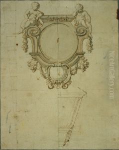 Design for support for a statue of St. Paul by Jan Pieter van Baurscheit the Elder
