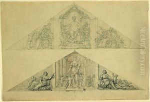 Zwei Tympanonentwurfe by Gilles-Lambert Godecharle