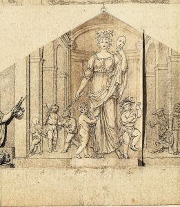 Allegorische Gruppe der Commedia dell'arte by Gilles-Lambert Godecharle