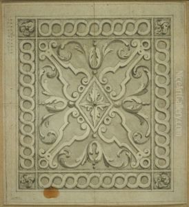 Ebauche de l'imposte ouverte d'une porte by unknown