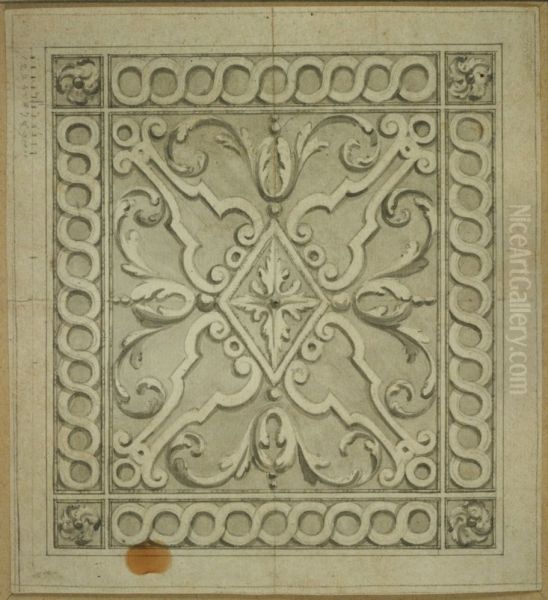 Design for an openwork transom of a door - view 1