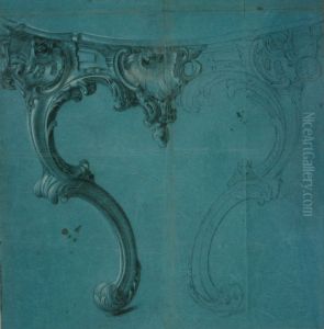 Ebauche d'une console de style Louis XV by unknown