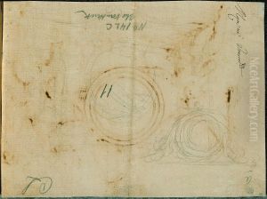 Sketch of the base of a mantel clock by unknown