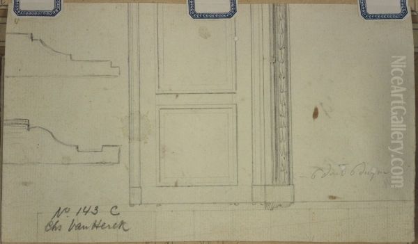Design for a door and door frame - view 1