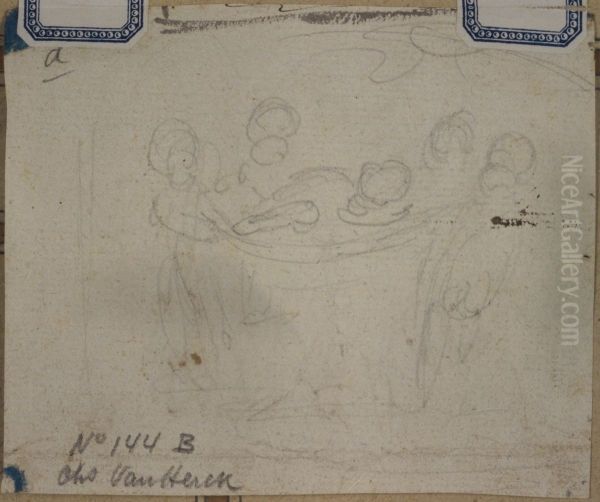 Bleistiftskizze der Beschneidung von Christus (?) - view 1