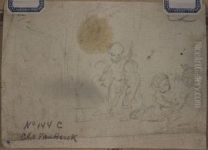 Esquisse au crayon d'un groupe de putti (?) Esquisse au crayon d'un groupe de putti (?)