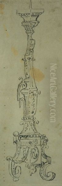 Design for a candlestick - view 1