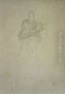 Pencil sketch of a bust