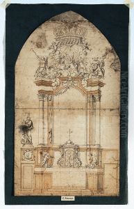 Portikusaltar mit Wappen der Familie Adriaenssens