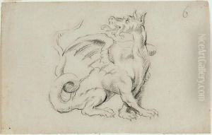 Dragon en position assise