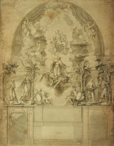 Ceremonial decoration of the high altar of the Recollect Friars Minor of Antwerp by Willem Ignatius Kerricx