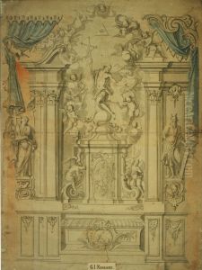 Design for an altar by Willem Ignatius Kerricx