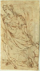 Ebauche (?) d'une statue de sainte Catherine d'Alexandrie by Lodewijk Willemsens