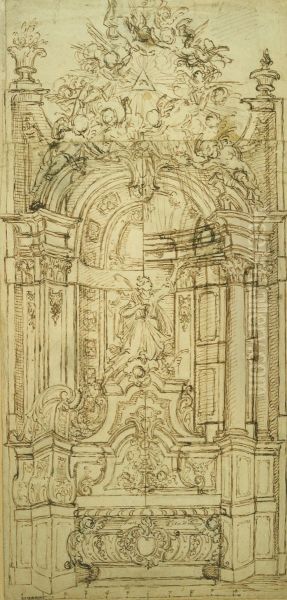 Entwurf fur einen Altar einer heiligen Martyrerin - view 1