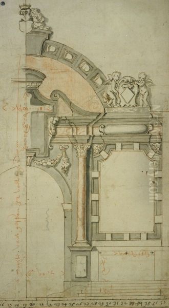 Ontwerp voor de ingang van een kerkkapel en zijaltaar - view 1