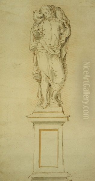 Beeld van Christus als de Goede Herder - view 1
