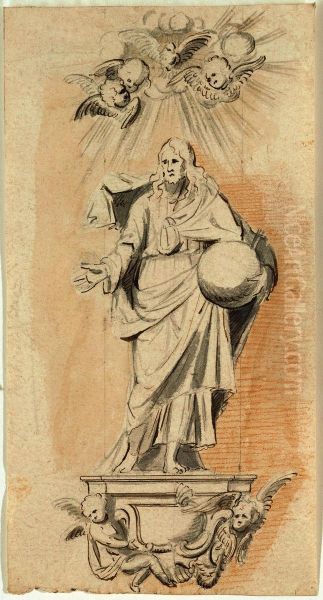 Entwurf fur eine Salvator-Mundi-Statue - view 1