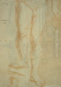 Etude du nu d'un athlete (partie inferieure du corps) by unknown