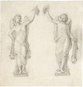 Esquisse : deux anges
