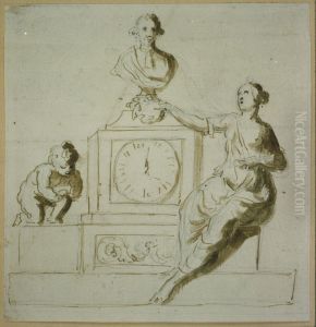 Pendule avec figure allegorique by unknown