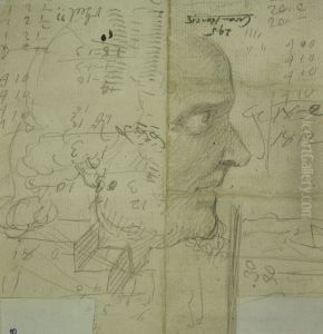 Sketch of a profile by unknown