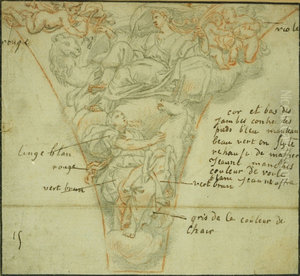 Allegorical scene with Temperantia Allegorical scene with Temperantia
