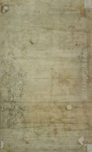 Pencil sketch of an ornamental element