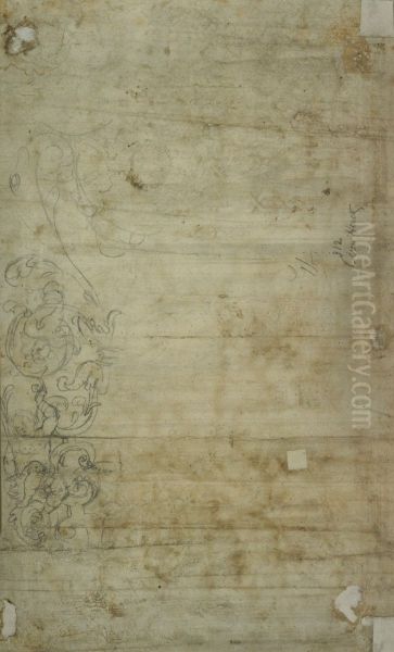 Bleistiftskizze eines Ornamentik-Elements - view 1