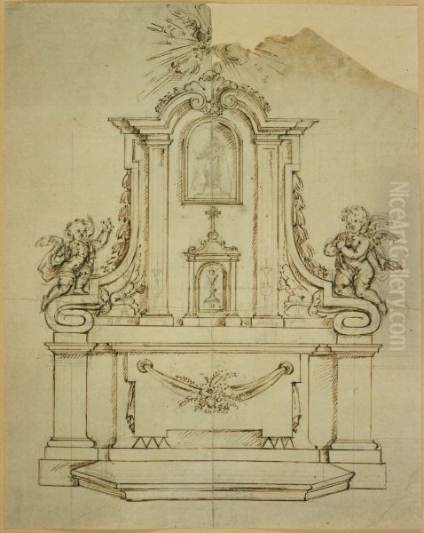 Design for a Holy Cross altar - view 1