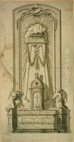 Design for an altar (home altar?) - view 1