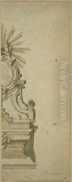 Right-hand half of a Rococo altar - view 1