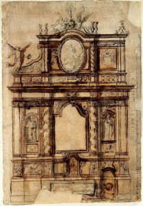 Design for an altar of Our Lady by Pieter Scheemaeckers