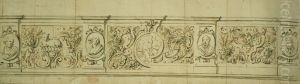 Otnwerp voor een communicebank by Willem Ignatius Kerricx