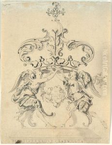 Schausessel (?) mit IHS-Monogramm by Willem Ignatius Kerricx