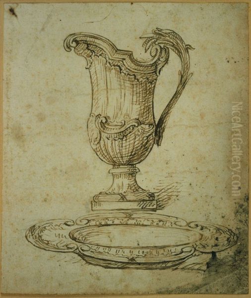 Ebauche d'une cruche et d'une coupe - view 1