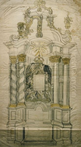 Design for an altar - view 1