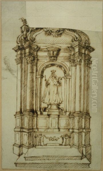 Skizze eines Liebfrauenaltars - view 1
