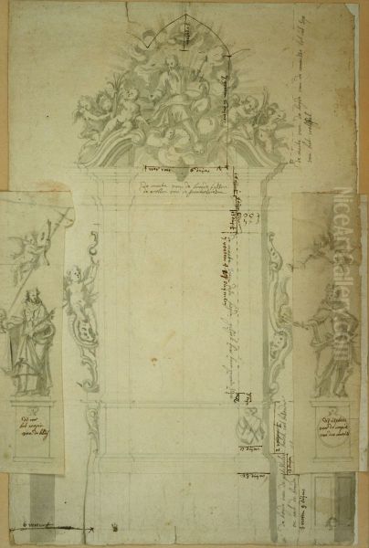 Statue de saint Norbert, pour un autel - view 1