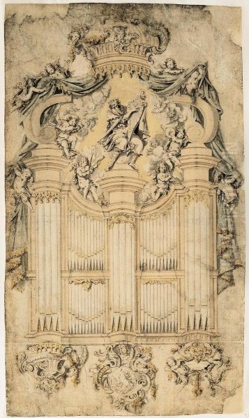 Orgue, avec statues du roi David - view 1