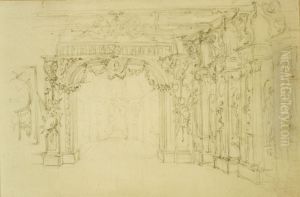 Entwurf fur eine Theaterkulisse by Willem Jacob Herreyns