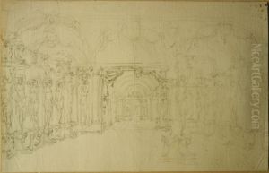 Entwurf fur eine Theaterkulisse by Willem Jacob Herreyns