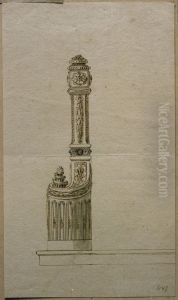 Design for baluster in Louis XVI style by unknown