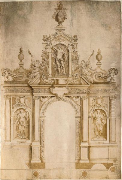 Ontwerp voor een monumentale portiek - view 1