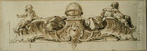 Motif decoratif by Gilles-Marie Oppenord
