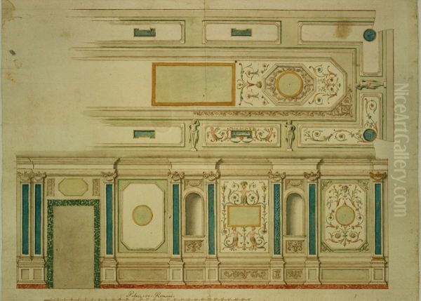 Design for the decoration of a gallery - view 1