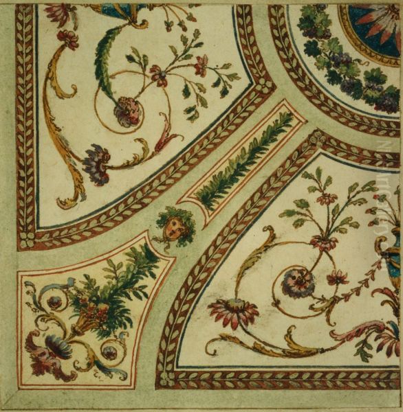 Detailontwerp voor de versiering van een plafond - view 1